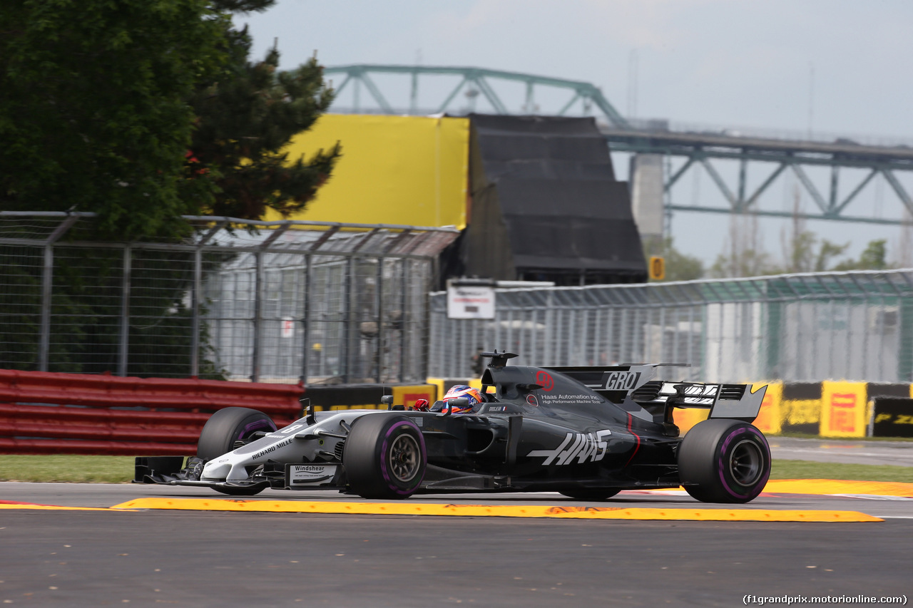 GP CANADA, 09.06.2017- Prove Libere 2, Romain Grosjean (FRA) Haas F1 Team VF-17