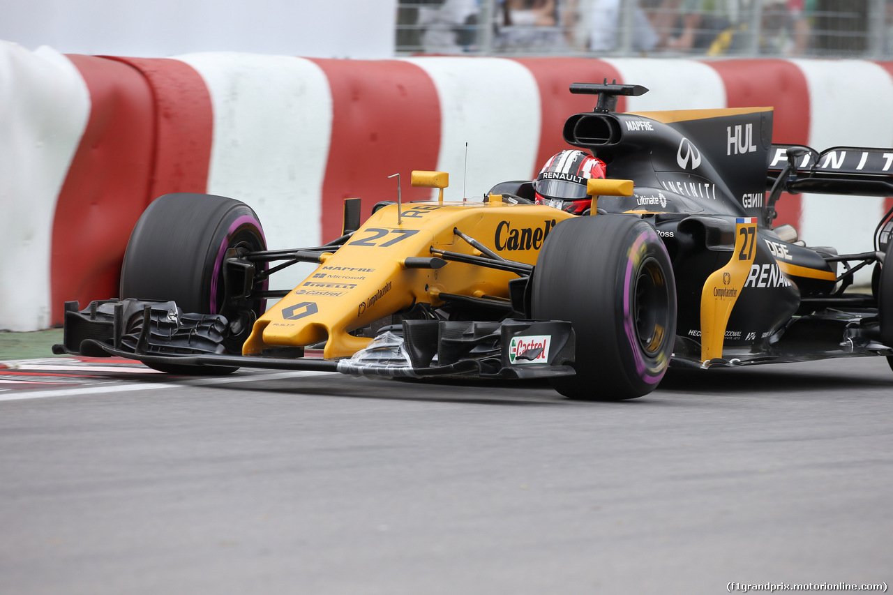 GP CANADA, 09.06.2017- Prove Libere 2, Nico Hulkenberg (GER) Renault Sport F1 Team RS17