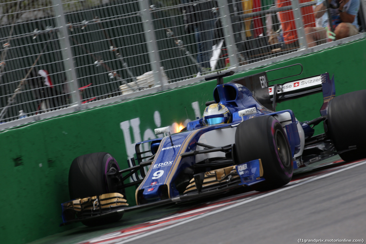 GP CANADA, 09.06.2017- Prove Libere 2, Marcus Ericsson (SUE) Sauber C36 kiss the wall of champions