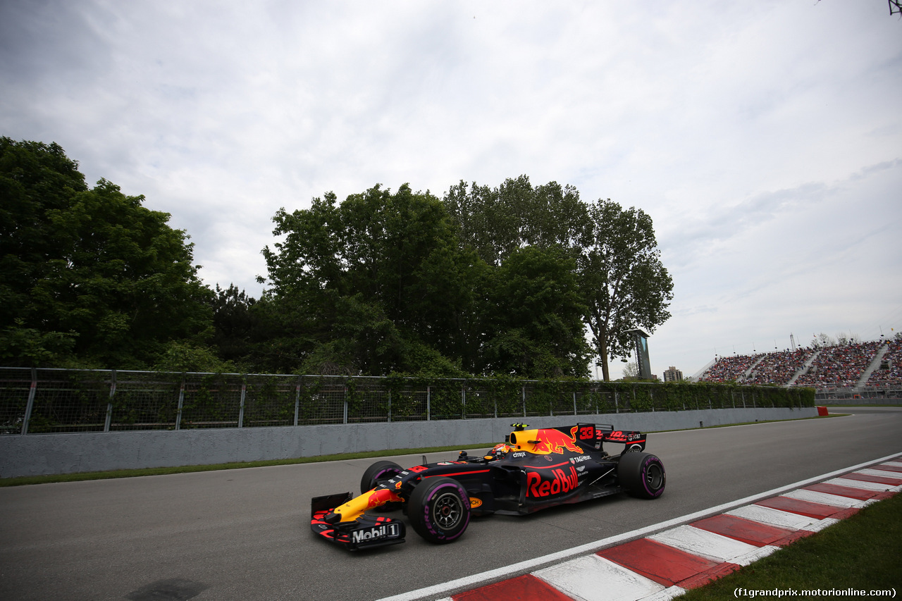 GP CANADA, 09.06.2017- Prove Libere 2, Max Verstappen (NED) Red Bull Racing RB13