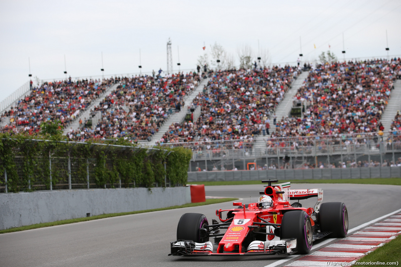 GP CANADA, 09.06.2017- Prove Libere 2, Sebastian Vettel (GER) Ferrari SF70H