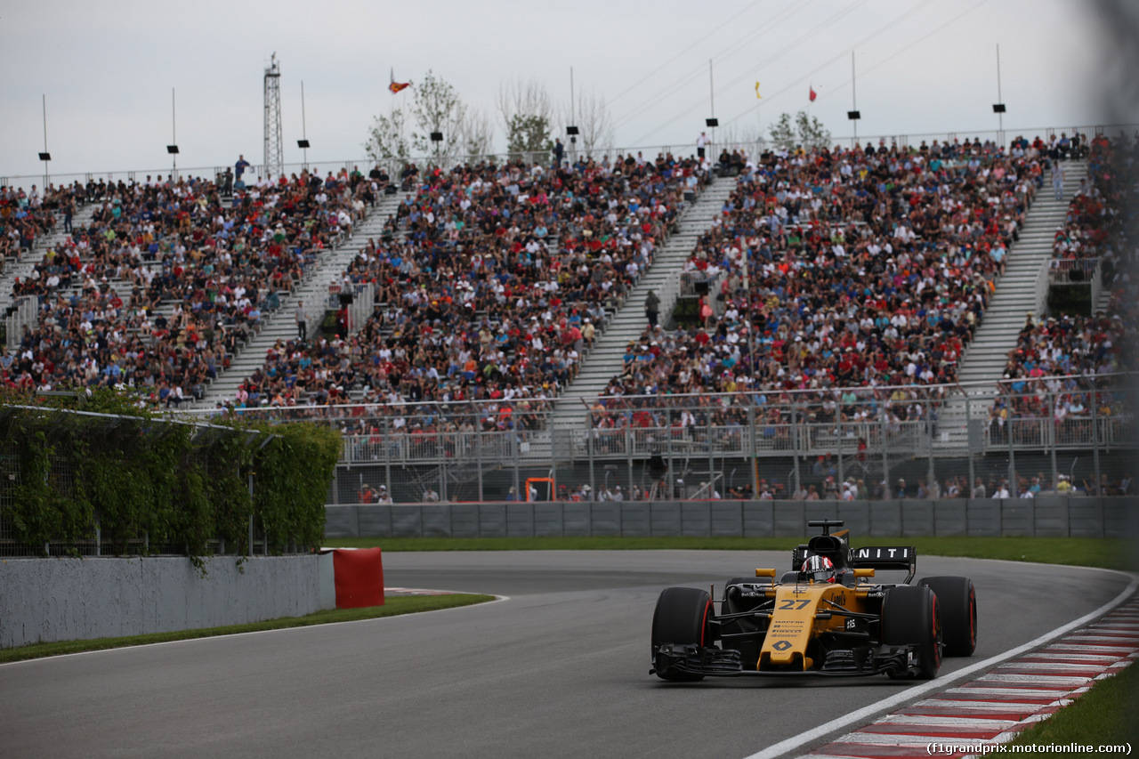 GP CANADA, 09.06.2017- Prove Libere 2, Nico Hulkenberg (GER) Renault Sport F1 Team RS17