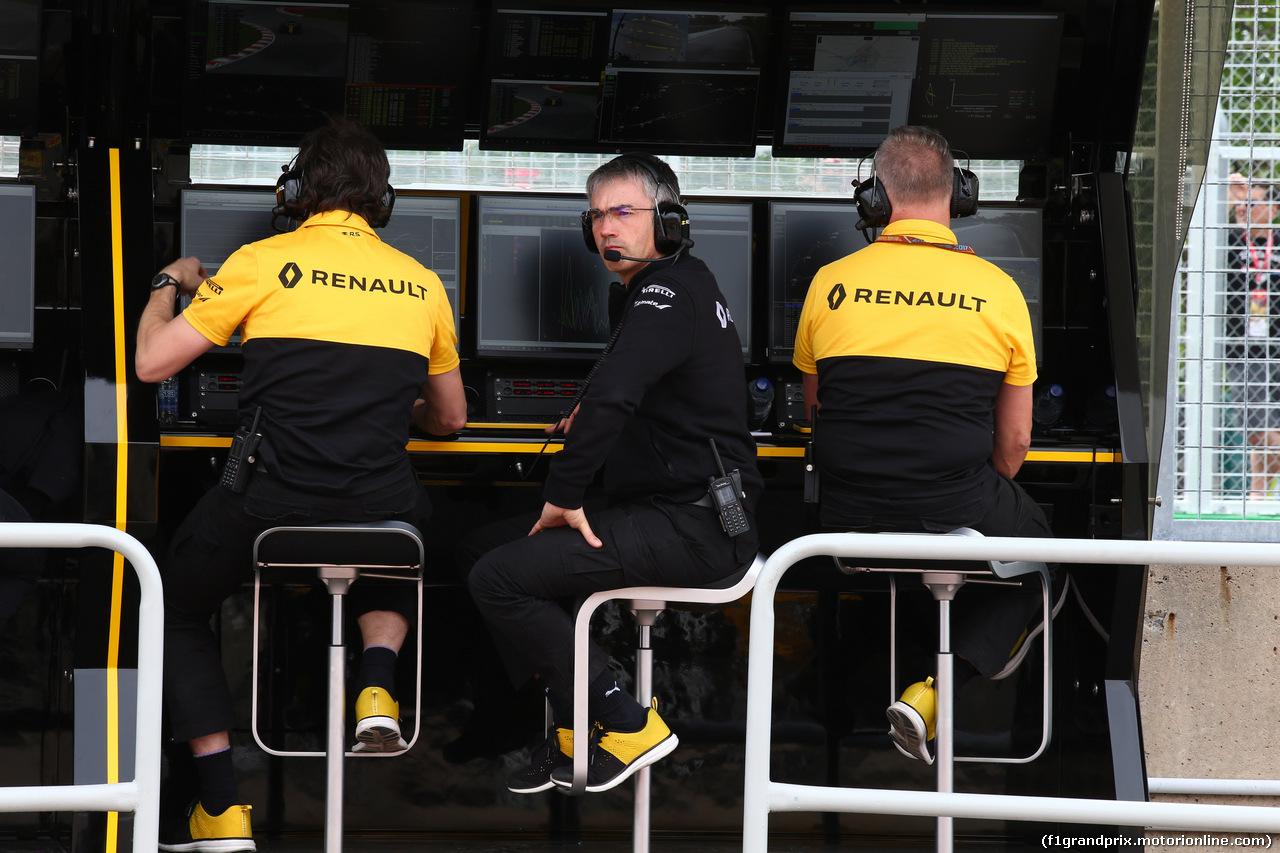 GP CANADA, 09.06.2017- Prove Libere 2, Nick Chester (GBR) Renault Sport F1 Team Chassis Technical Director