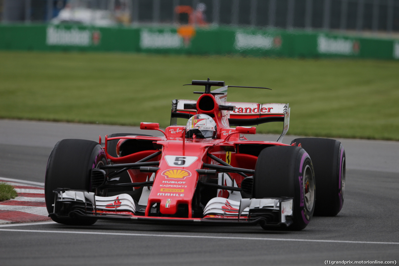 GP CANADA, 09.06.2017- Prove Libere 2, Sebastian Vettel (GER) Ferrari SF70H