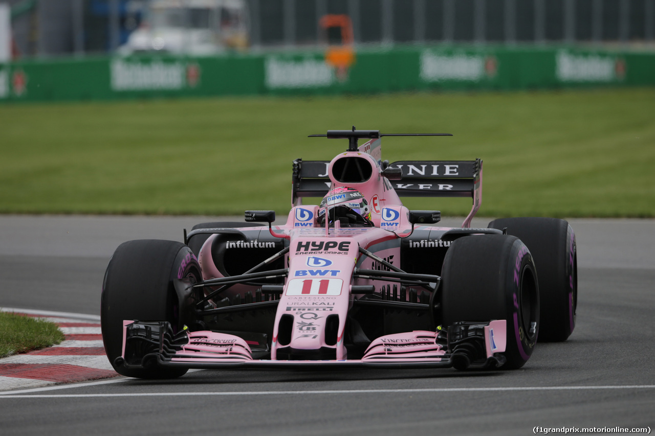 GP CANADA, 09.06.2017- Prove Libere 2, Sergio Perez (MEX) Sahara Force India F1 VJM010