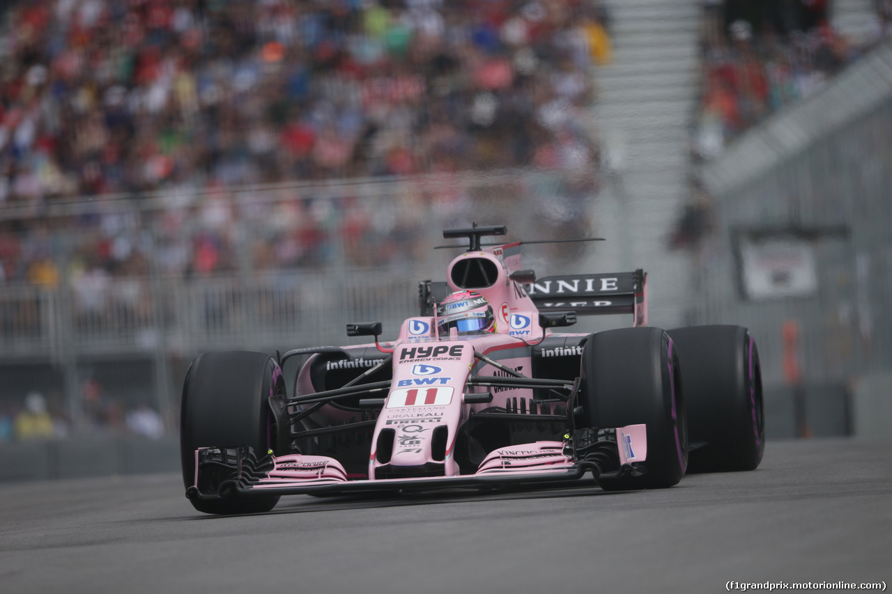 GP CANADA, 09.06.2017- Prove Libere 2, Sergio Perez (MEX) Sahara Force India F1 VJM010