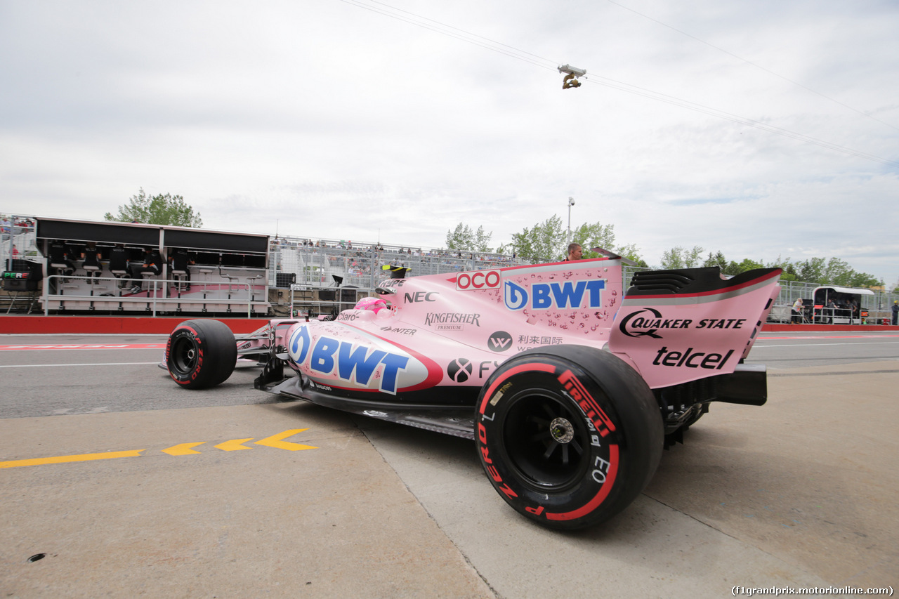 GP CANADA, 09.06.2017- Prove Libere 2, Esteban Ocon (FRA) Sahara Force India F1 VJM10