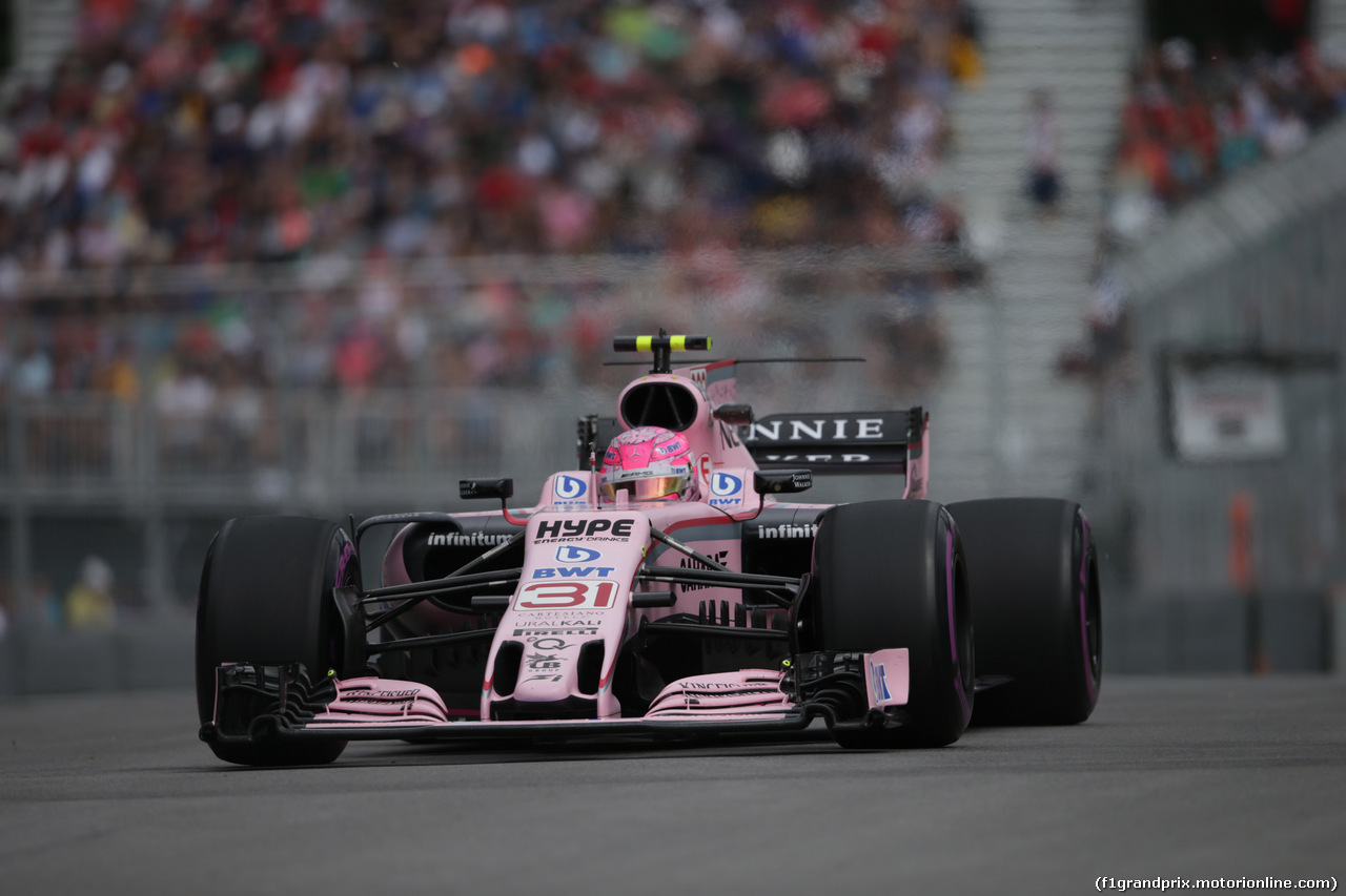 GP CANADA, 09.06.2017- Prove Libere 2, Esteban Ocon (FRA) Sahara Force India F1 VJM10