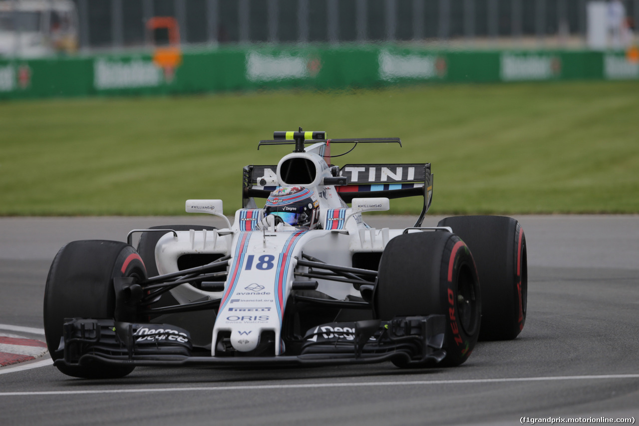 GP CANADA, 09.06.2017- Prove Libere 2, Lance Stroll (CDN) Williams FW40