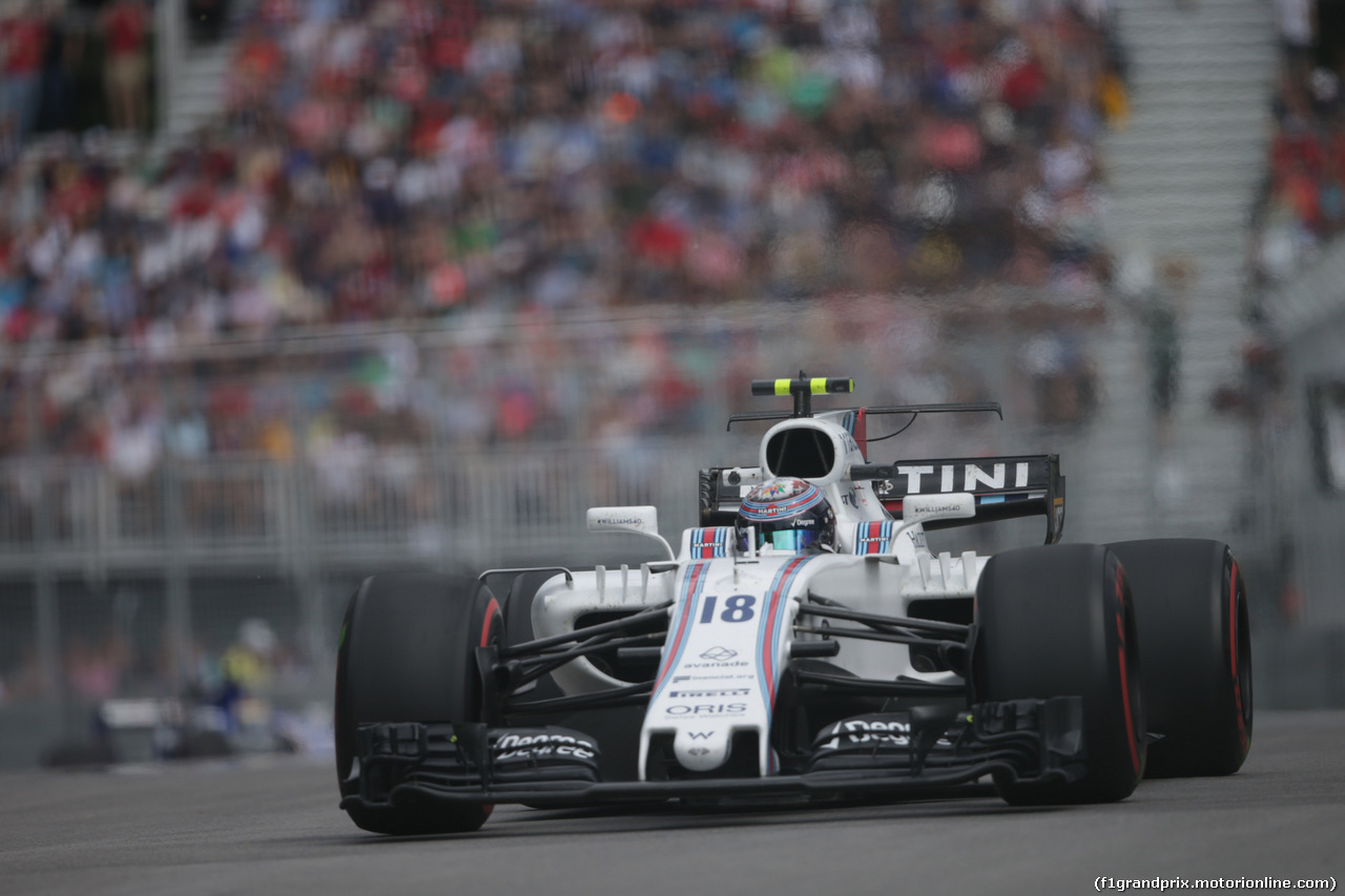 GP CANADA, 09.06.2017- Prove Libere 2, Lance Stroll (CDN) Williams FW40