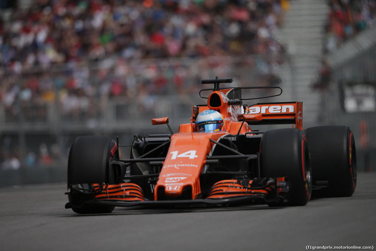 GP CANADA, 09.06.2017- Prove Libere 2, Fernando Alonso (ESP) McLaren Honda MCL32