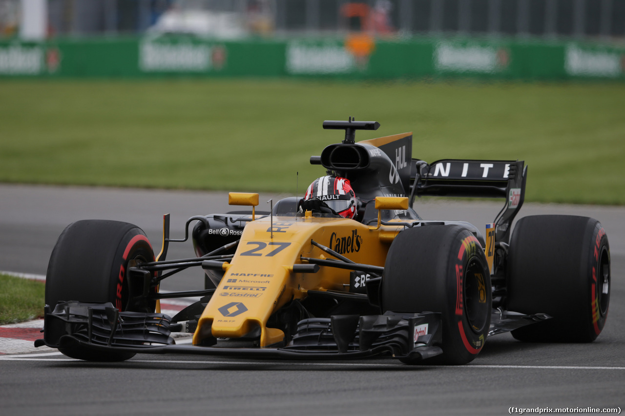 GP CANADA, 09.06.2017- Prove Libere 2, Nico Hulkenberg (GER) Renault Sport F1 Team RS17