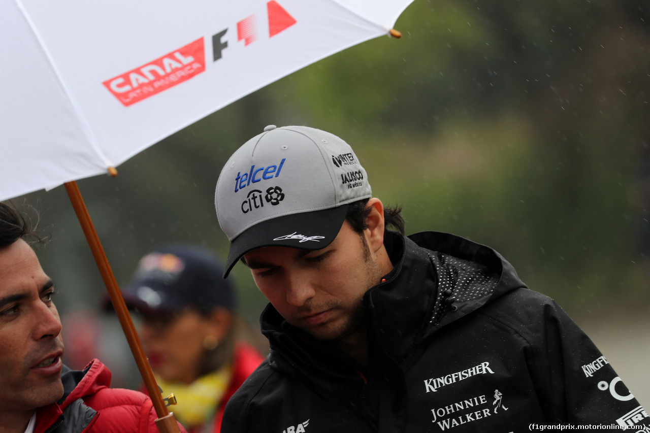 GP CINA, 09.04.2017 - Sergio Perez (MEX) Sahara Force India F1 VJM010