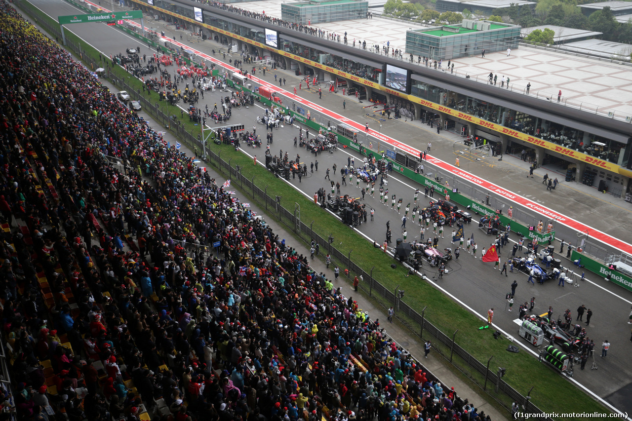 GP CINA, 09.04.2017 - Gara, The grid