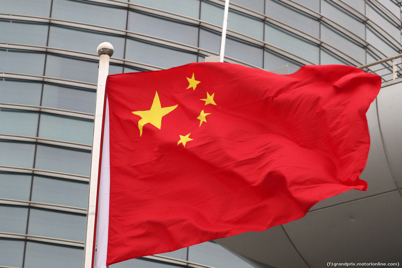 GP CINA, 06.04.2017 - Chinese flag