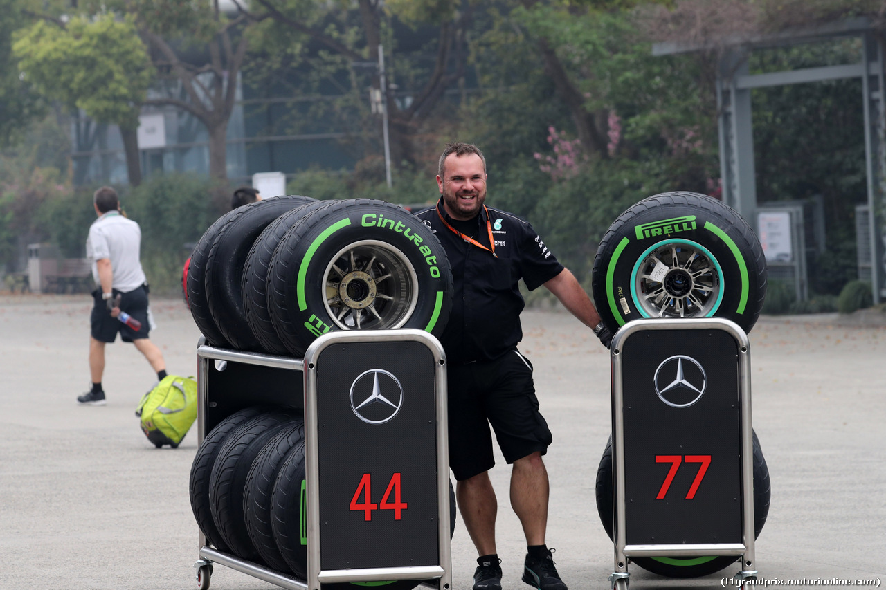 GP CINA, 06.04.2017 - Pirelli Tyres of Mercedes