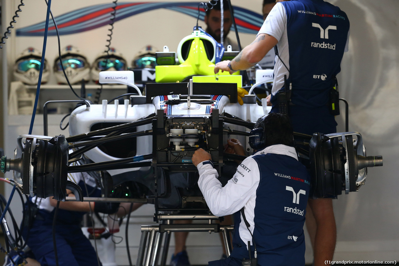 GP CINA, 06.04.2017 - Williams FW40, detail