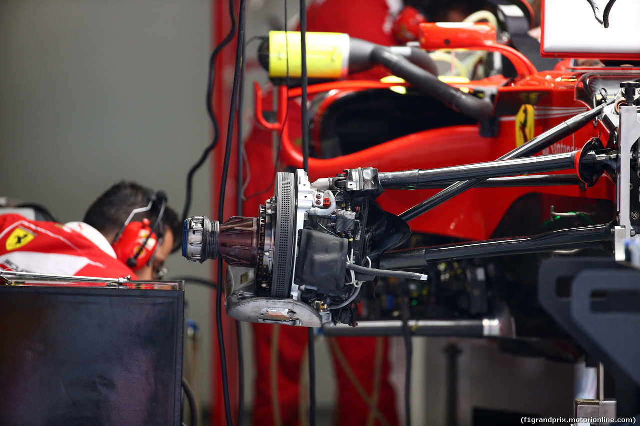 GP CINA, 06.04.2017 - Ferrari SF70H, detail