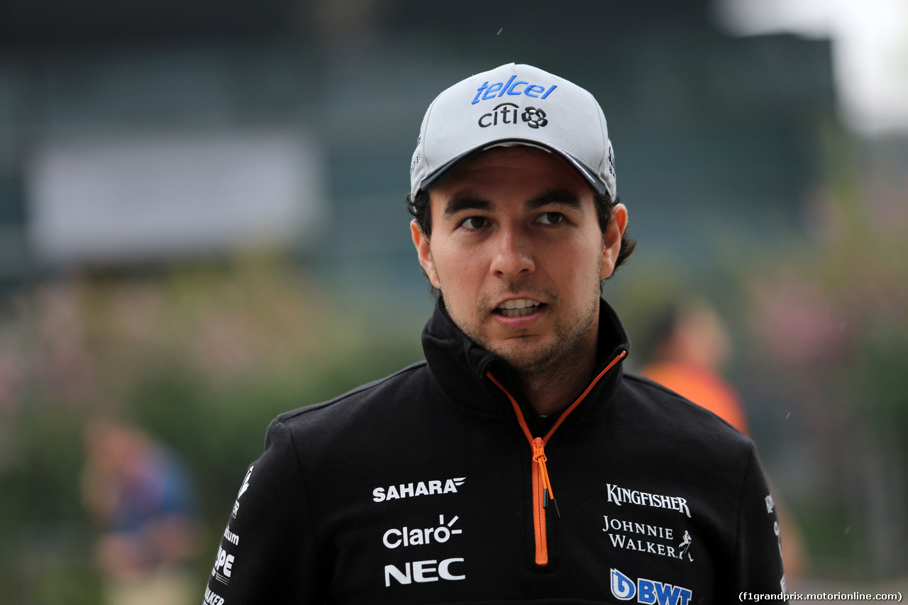 GP CINA, 06.04.2017 - Sergio Perez (MEX) Sahara Force India F1 VJM010