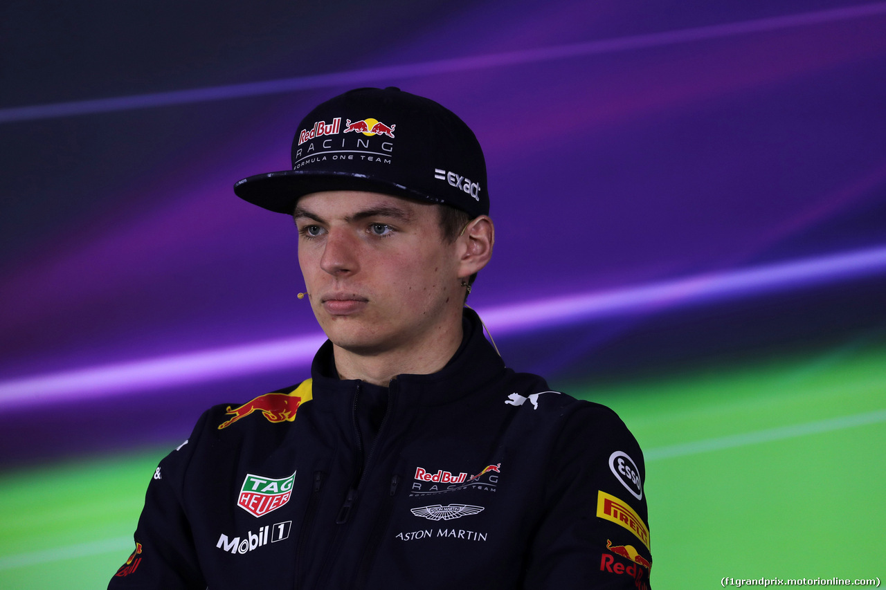 GP CINA, 06.04.2017 - Conferenza Stampa, Max Verstappen (NED) Red Bull Racing RB13