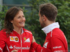GP CINA, 06.04.2017 - Stefania Boccoli (ITA) Ferrari PR Officer e Sebastian Vettel (GER) Ferrari SF70H