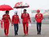 GP CINA, 06.04.2017 - Sebastian Vettel (GER) Ferrari SF70H, Riccardo Adami (ITA) Ferrari Gara Engineer e Charles Leclerc (MON) Test Driver, Ferrari