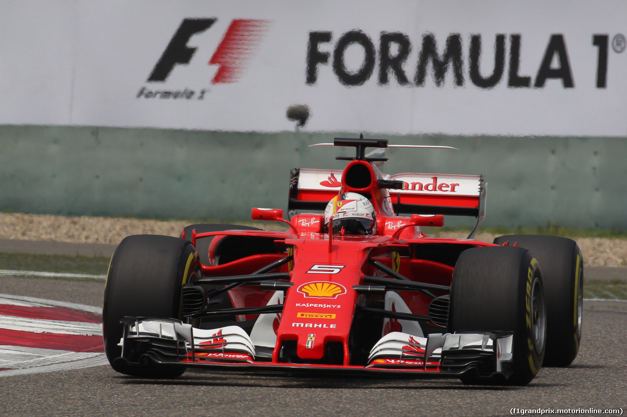 GP CINA, 07.04.2017 - Prove Libere 3, Sebastian Vettel (GER) Ferrari SF70H