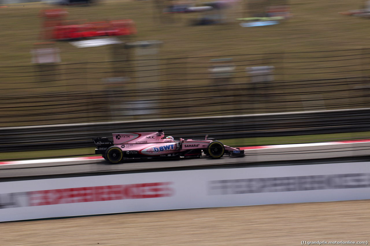 GP CINA, 07.04.2017 - Prove Libere 3, Sergio Perez (MEX) Sahara Force India F1 VJM010
