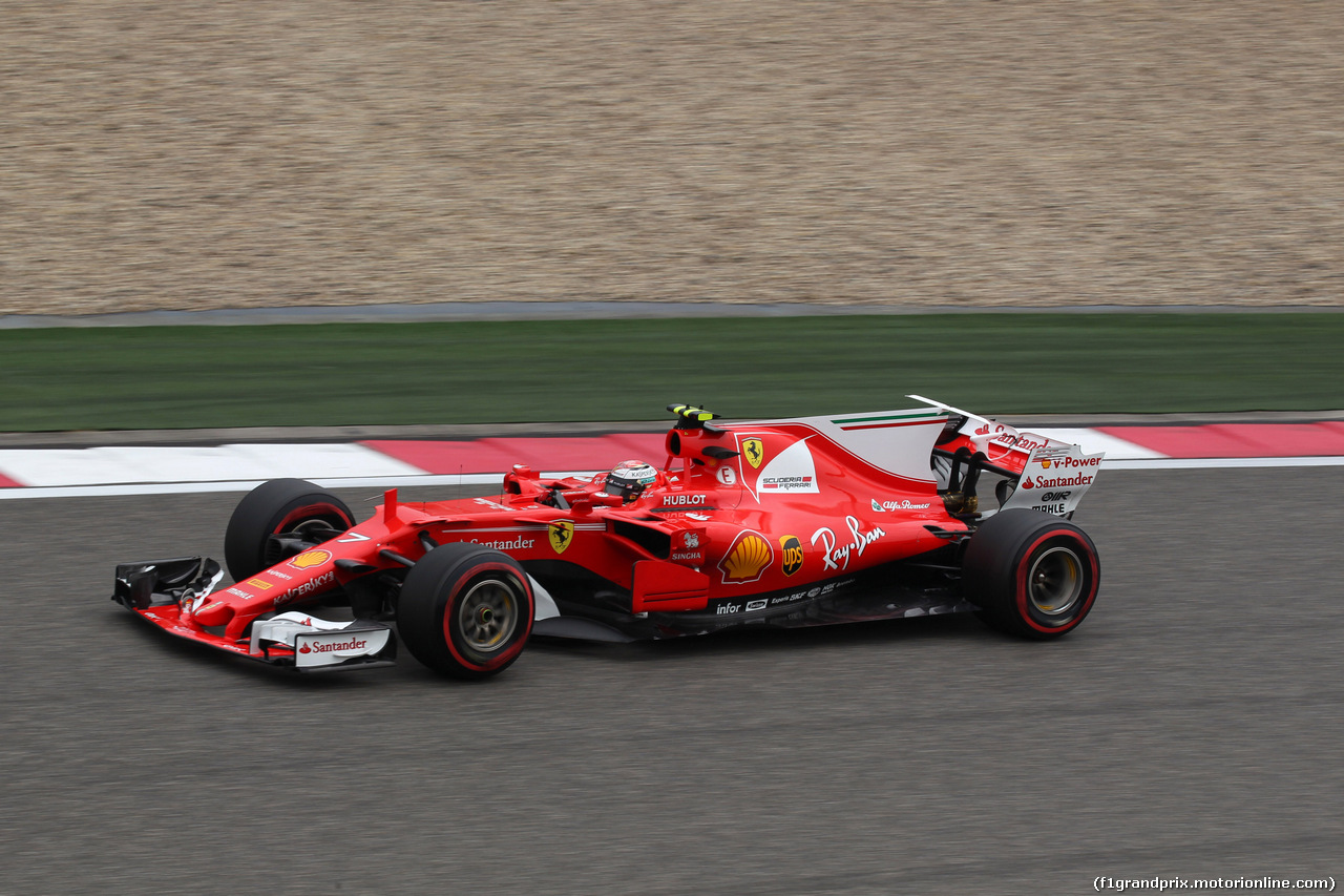 GP CINA, 07.04.2017 - Prove Libere 3, Kimi Raikkonen (FIN) Ferrari SF70H