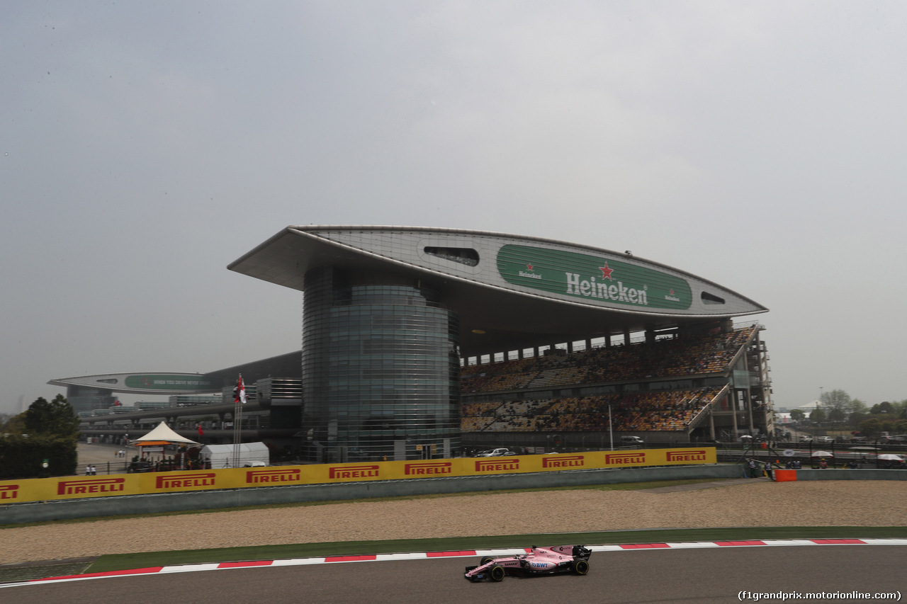 GP CINA, 07.04.2017 - Prove Libere 3, Sergio Perez (MEX) Sahara Force India F1 VJM010