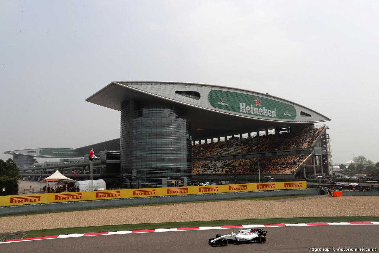 GP CINA, 07.04.2017 - Prove Libere 3, Lance Stroll (CDN) Williams FW40