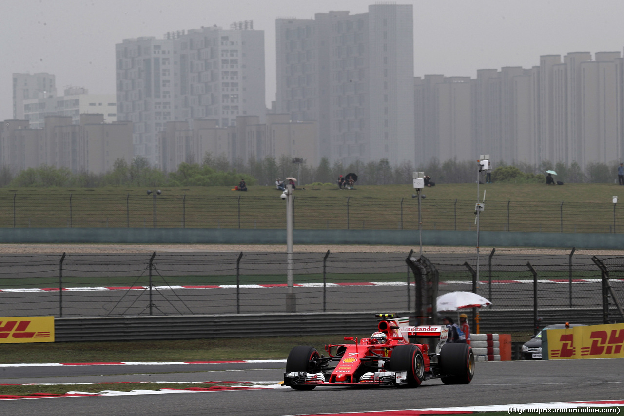 GP CINA, 07.04.2017 - Prove Libere 3, Kimi Raikkonen (FIN) Ferrari SF70H