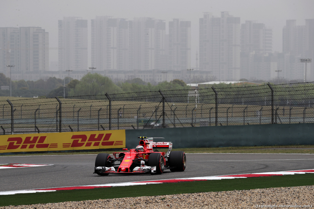 GP CINA, 07.04.2017 - Prove Libere 3, Kimi Raikkonen (FIN) Ferrari SF70H