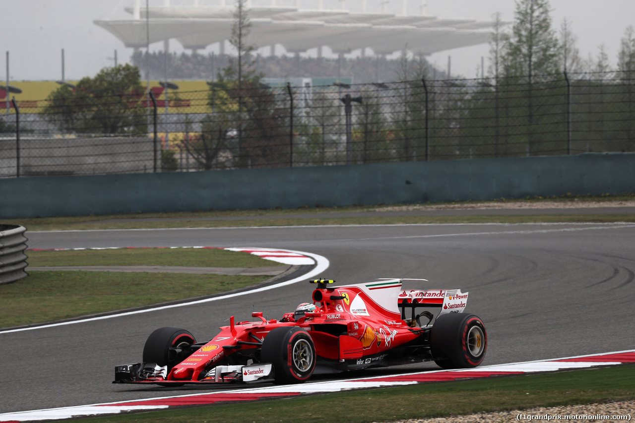 GP CINA, 08.04.2017 - Prove Libere 3, Kimi Raikkonen (FIN) Ferrari SF70H