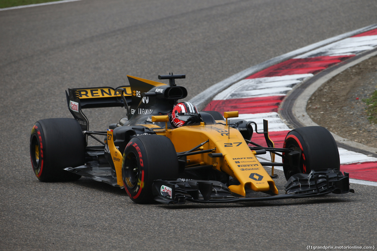 GP CINA, 08.04.2017- Prove Libere 3, Nico Hulkenberg (GER) Renault Sport F1 Team RS17
