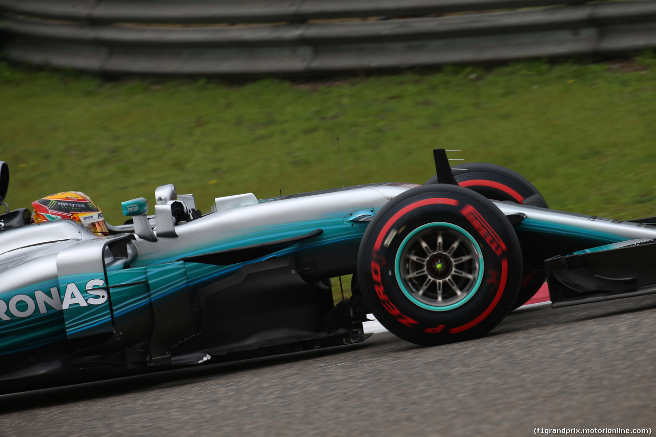GP CINA, 08.04.2017- Prove Libere 3, Lewis Hamilton (GBR) Mercedes AMG F1 W08