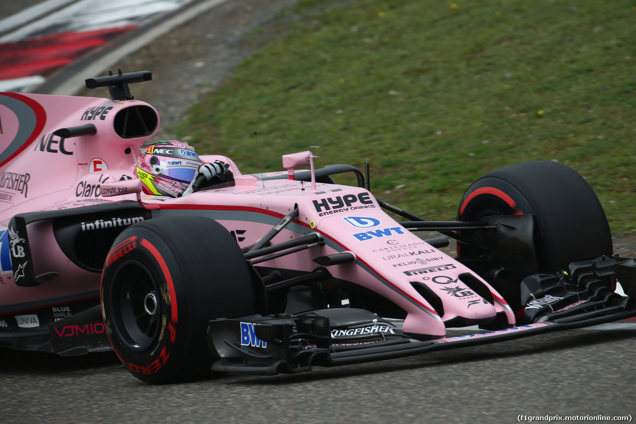 GP CINA, 08.04.2017- Prove Libere 3, Sergio Perez (MEX) Sahara Force India F1 VJM010