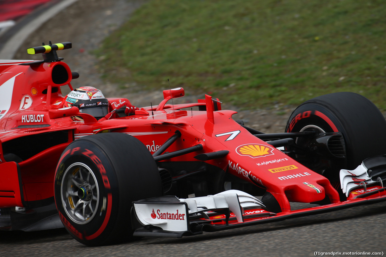 GP CINA, 08.04.2017- Prove Libere 3, Kimi Raikkonen (FIN) Ferrari SF70H
