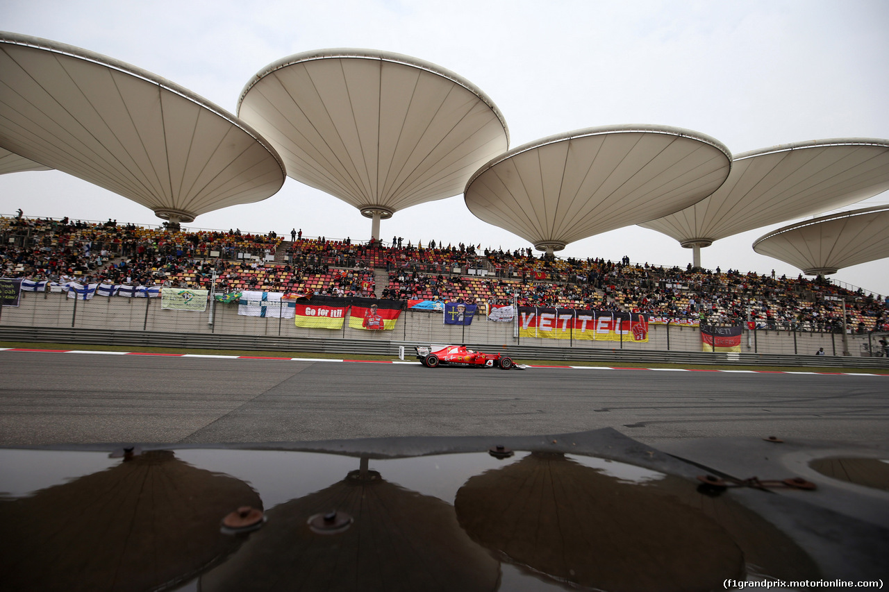 GP CINA, 08.04.2017- Prove Libere 3, Sebastian Vettel (GER) Ferrari SF70H