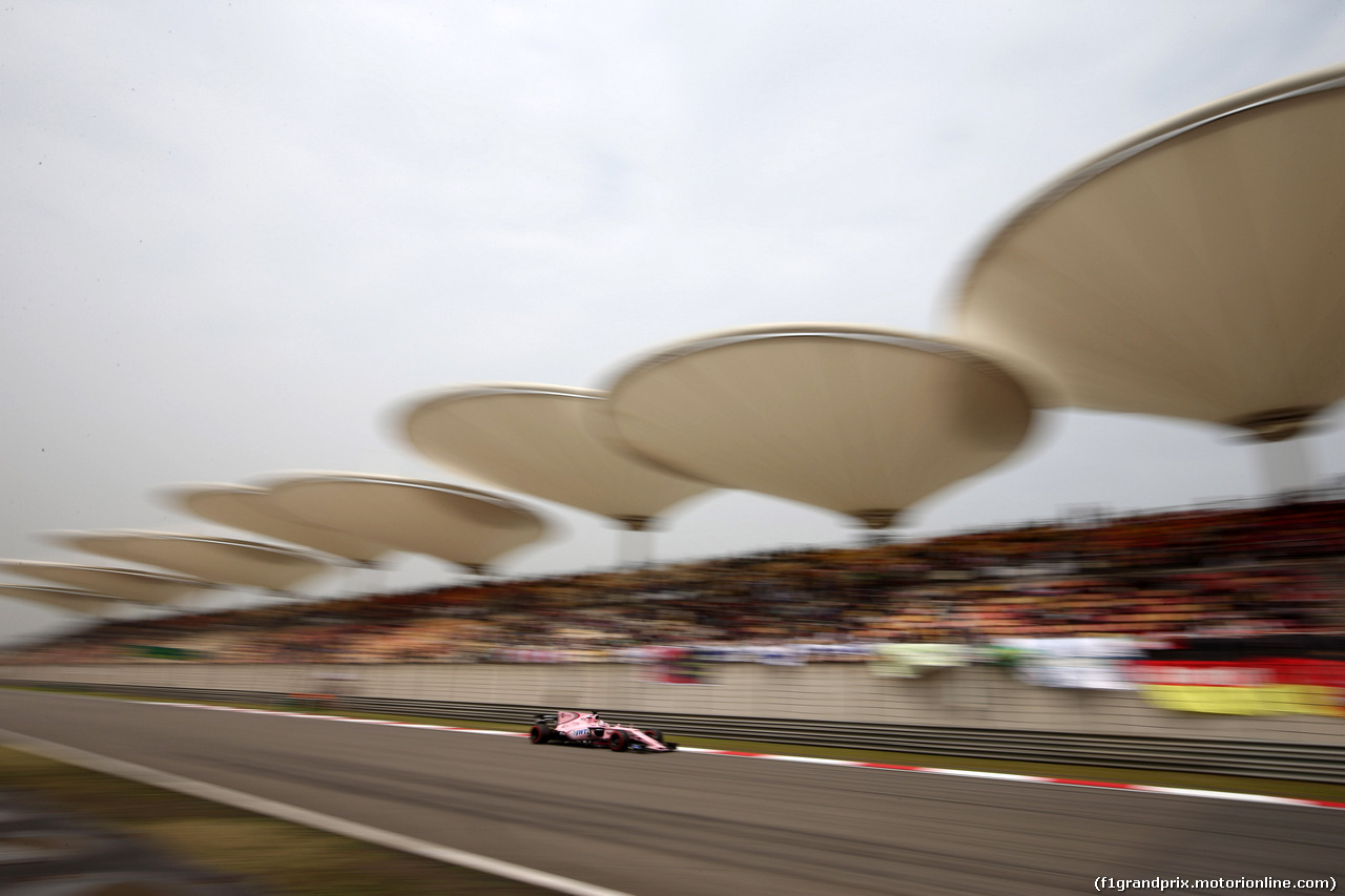 GP CINA, 08.04.2017- Prove Libere 3, Sergio Perez (MEX) Sahara Force India F1 VJM010
