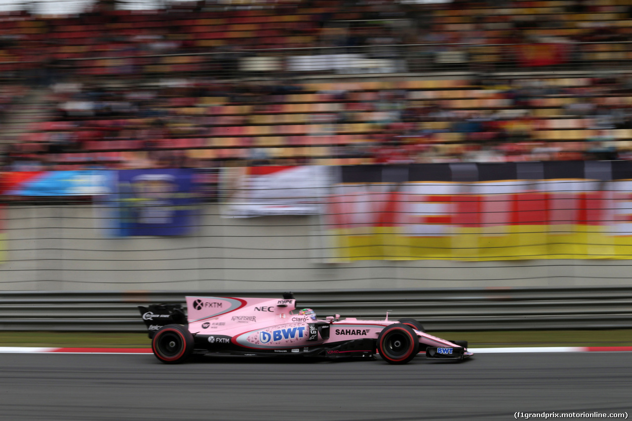 GP CINA, 08.04.2017- Prove Libere 3, Sergio Perez (MEX) Sahara Force India F1 VJM010
