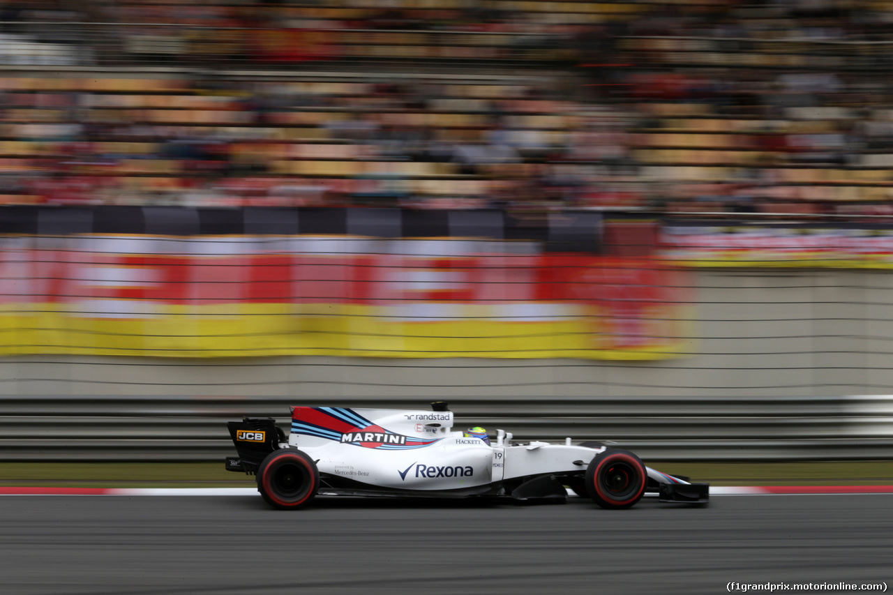 GP CINA, 08.04.2017 - Prove Libere 3, Felipe Massa (BRA) Williams FW40