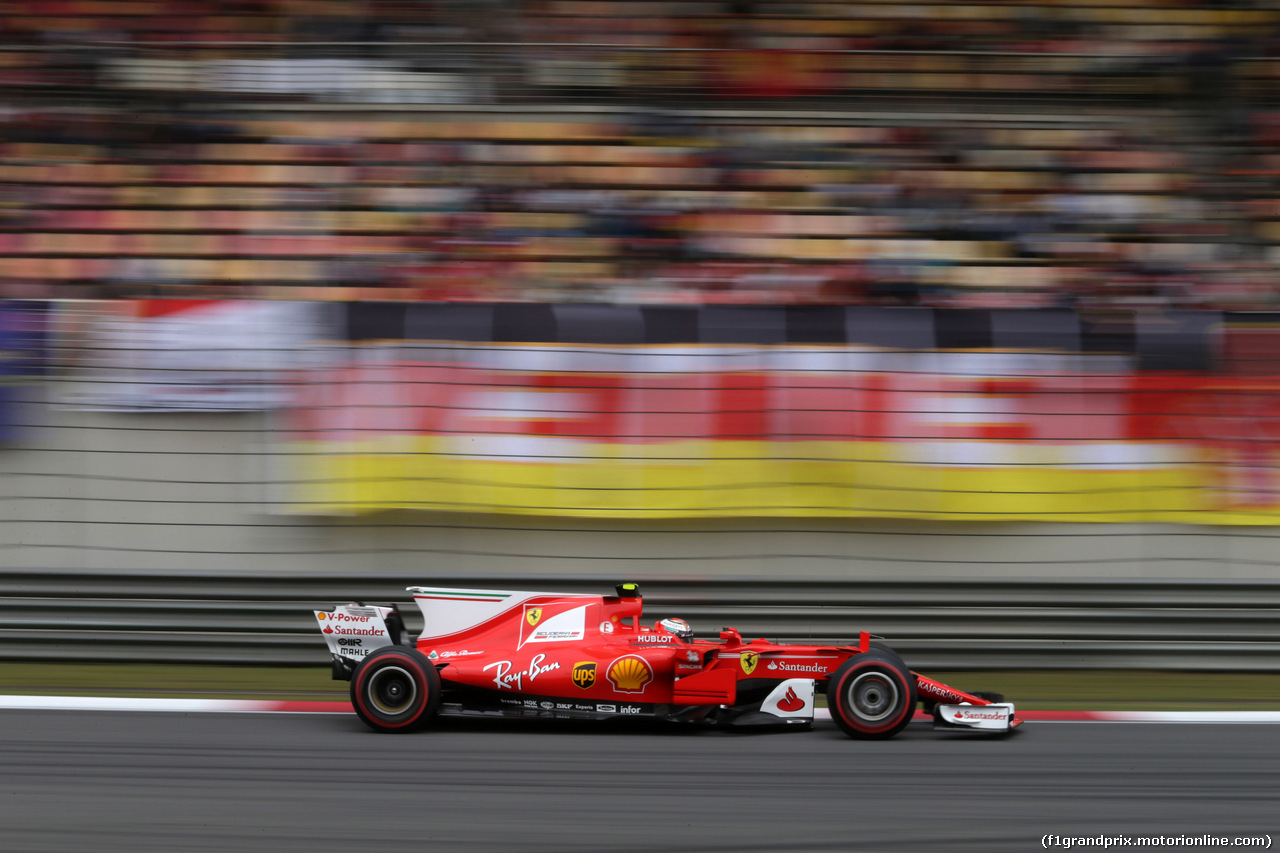 GP CINA, 08.04.2017- Prove Libere 3, Kimi Raikkonen (FIN) Ferrari SF70H