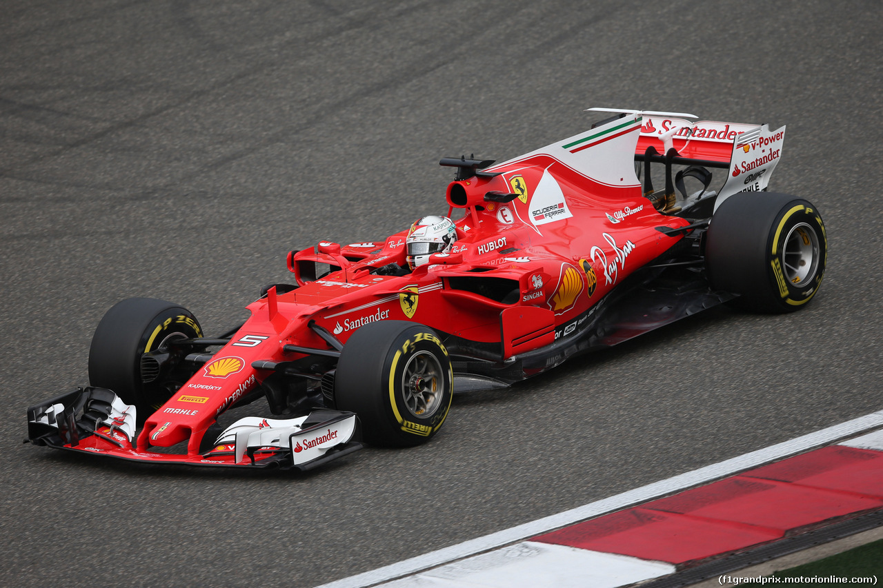 GP CINA, 08.04.2017 - Qualifiche, Sebastian Vettel (GER) Ferrari SF70H