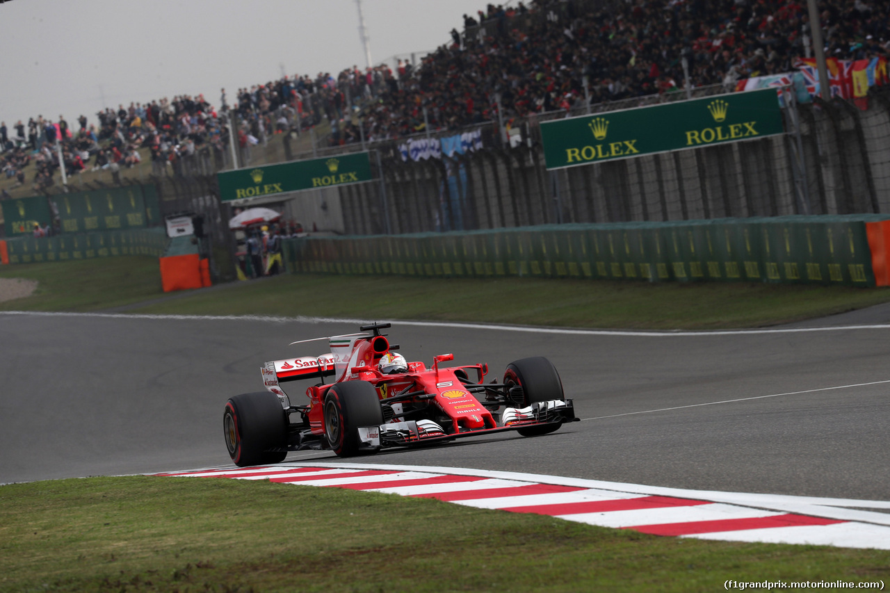 GP CINA, 08.04.2017 - Qualifiche, Sebastian Vettel (GER) Ferrari SF70H
