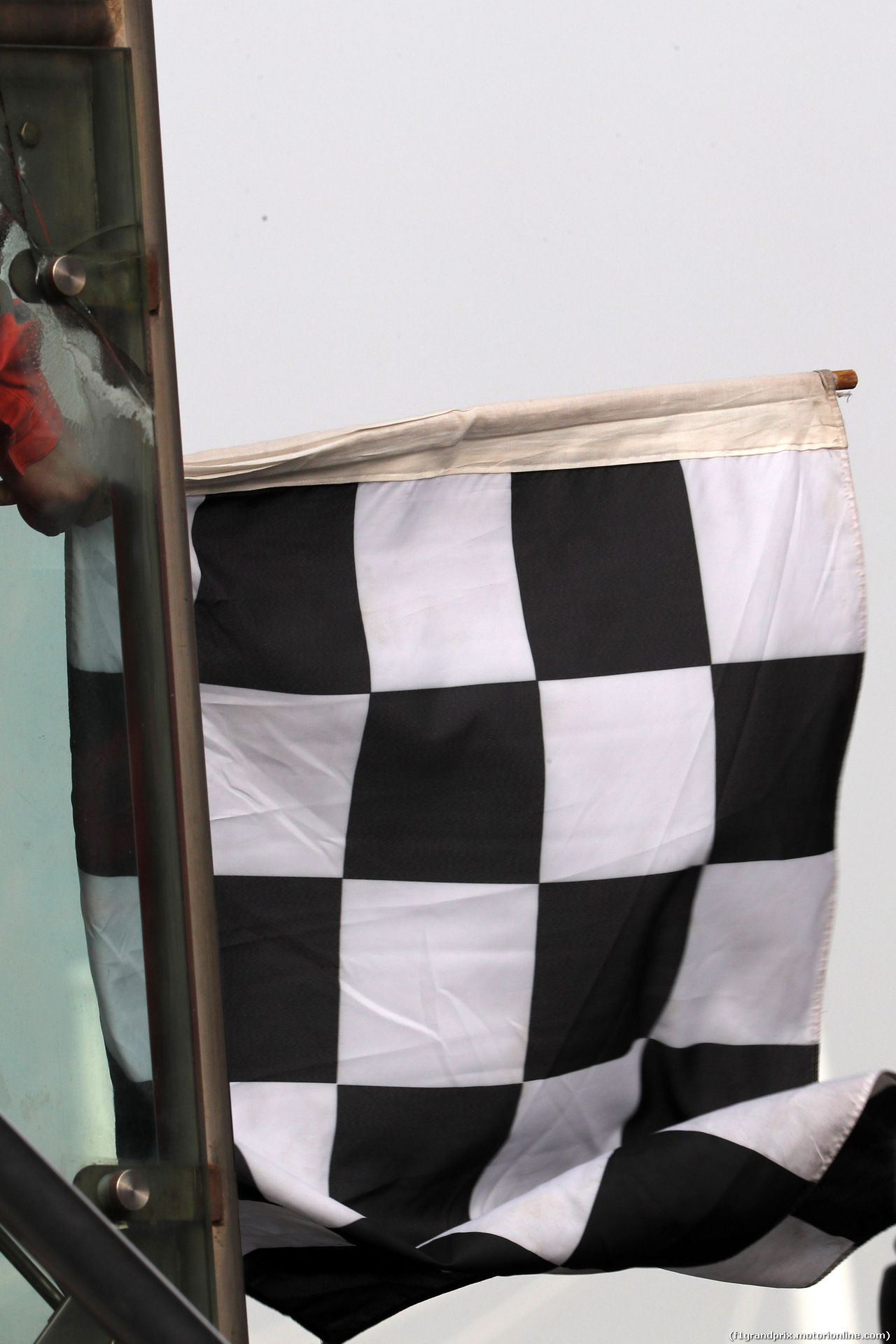 GP CINA, 08.04.2017 - Qualifiche, Chequered flag
