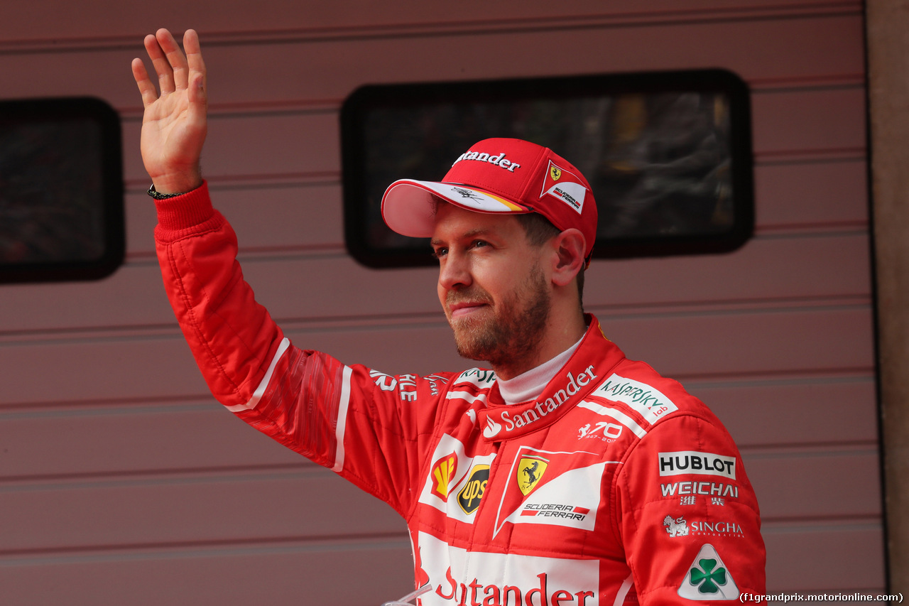 GP CINA, 08.04.2017 - Qualifiche, 2nd place Sebastian Vettel (GER) Ferrari SF70H