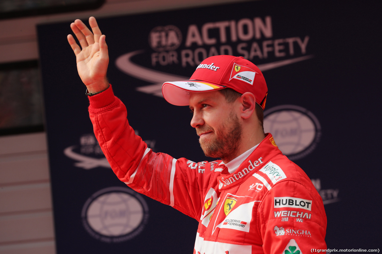 GP CINA, 08.04.2017 - Qualifiche, 2nd place Sebastian Vettel (GER) Ferrari SF70H