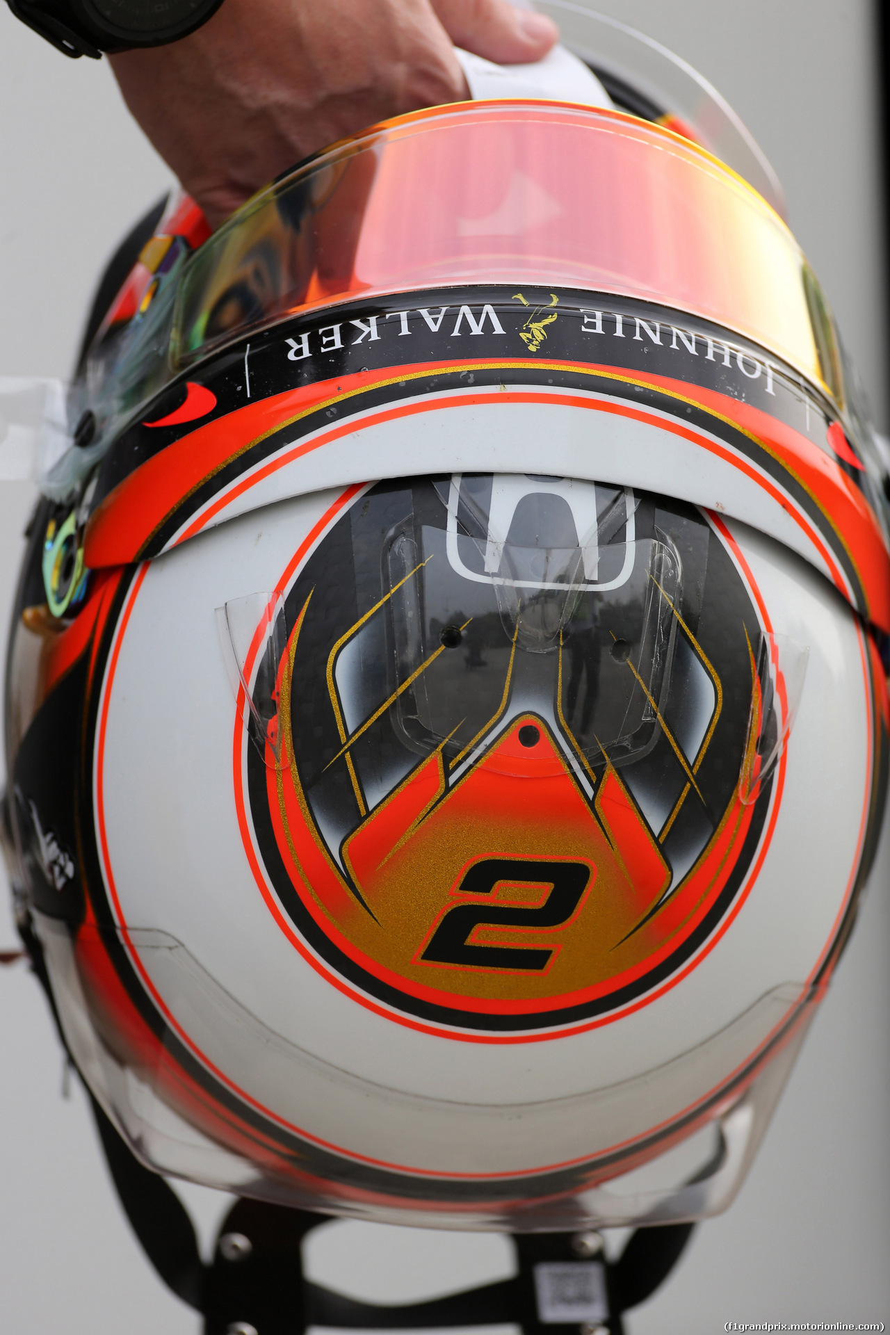 GP CINA, 08.04.2017 - Qualifiche, The helmet of Stoffel Vandoorne (BEL) McLaren MCL32