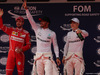 GP CINA, 08.04.2017 - Qualifiche, 2nd place Sebastian Vettel (GER) Ferrari SF70H, Lewis Hamilton (GBR) Mercedes AMG F1 W08 pole position e 3rd place Valtteri Bottas (FIN) Mercedes AMG F1 W08